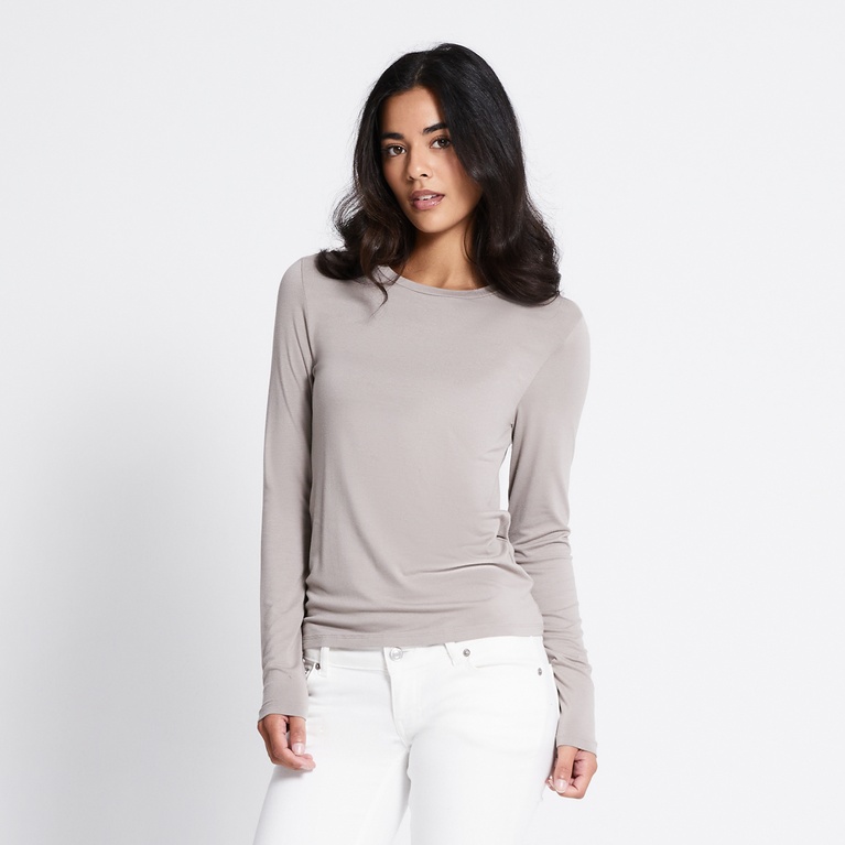 Soft feel top "Edda" Beige